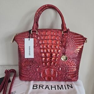 Brahmin Duxbury Satchel Crossbody Red Dragon Melbourne